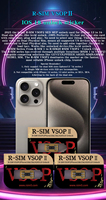 2025 Kartu Unlock R-SIM VSOP2 SED MEP Terbaru untuk iPhone 13 hingga 16, Hanya Mendukung Dual Sim