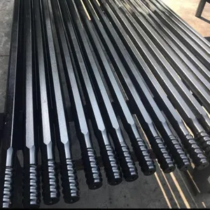 Drill Connecting Rod Metal M14 Hexagonal Rock Drilling Thread Rod H22 For Rock Drill Machine