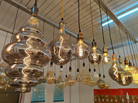 Vente flash, grande lampe à intensité variable, ampoule Edison surdimensionnée E26 E27, blanc chaud, ampoule LED géante, ampoule à filament LED BT180