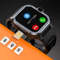 Reloj Inteligente PGD 5G con Soporte para Tarjeta SIM, Compatibilidad con Android para Descarga de Aplicaciones, Pantalla de Alta Definición, Funciones Deportivas, Diseño Cuadrado
