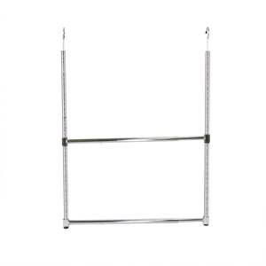 DB Oceanstar - Organizador de Armario con Barra de Colgar de Metal Cromado Ajustable de 2 Niveles - Product Image 3