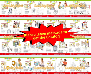 Large DIY Jungle Graffiti House 4 Creative <b>Cardboard</b> Painting Drawing Board Toys for Kids Cross-Border Educational Paper Direct - Product Image 4