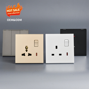 Nuova sensazione di pelle che tocca il design 250V 13A UK prese e interruttore con pannello interruttore usb tipo <span class=keywords><strong>c</strong></span> per la casa interruttore elettrico a parete interruttore - Product Image 1