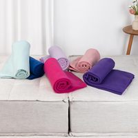 Plaid en polaire doux et léger pour enfants, confortable, polaire, 50 x 60, uni, coloré, pour lit, canapé, fauteuil
