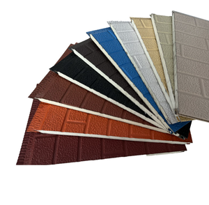 Paneles Sándwich de Espuma de Poliuretano con Revestimiento de Zinc Aluminizado, Diseño Tradicional, Aislamiento Térmico, Impermeables, Ecológicos, para <span class=keywords><strong>Paredes</strong></span> Exteriores - Product Image 1