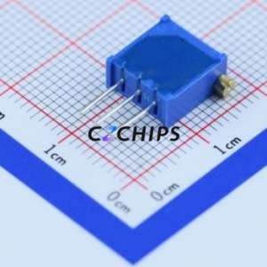 Resistencia Ajustable/Potenciómetro 3296X-1-102LF SIP-3P, Resistencia de 10x4.8mm, 1kOhm, 10%, 500mW, 100ppm ℃ - Product Image 2