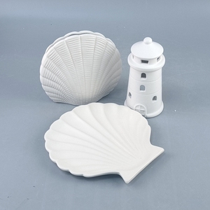 2024 Summer Christmas Ceramic Handmade Customizable Lighthouse Shape Porcelain <strong>Tea</strong> <strong>Light</strong> Candle <strong>Holder</strong> Customized Color Home - Product Image 2