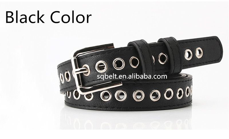Amazon Leather Eyelet Belt ANNULOYA Black Patent Leather Belt