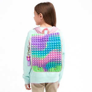 Mochila Escolar de Silicona con Diseño de Caramelos para Niñas, Bolsa Antiestrés con Cierre de Cremallera - Product Image 2