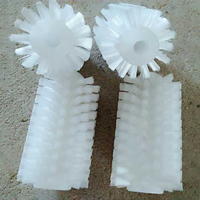 Brosse à rouleaux de qualité industrielle OEM avec poils en nylon, diamètre et longueur personnalisables, brosse métallique à tige en acier pour le nettoyage