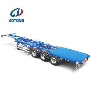 20ft 40ft recipiente prorrogável chassis contêiner de transporte para venda