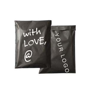 Bolsas de Correo Biodegradables Personalizadas en Negro Mate, Autoadhesivas, para Empacar Ropa, Bolsas de Envío Ecológicas, Bolsas de Polietileno para Envíos - Product Image 2