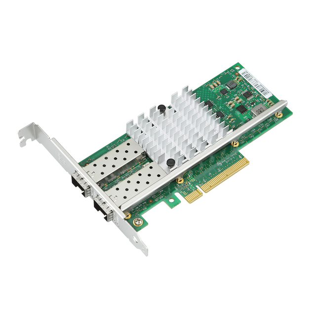 Internal Wired Dual Port 10Gbps PCIe NGFF Network Interface Card X520-DA2 SFP+ for Desktop Stock