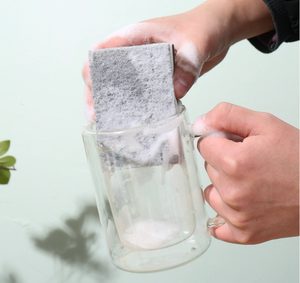 Esponja de lavado de platos de 3 capas de doble cara, limpieza de cocina para el hogar, esponja de lavado de 3 etapas de doble cara - Product Image 6