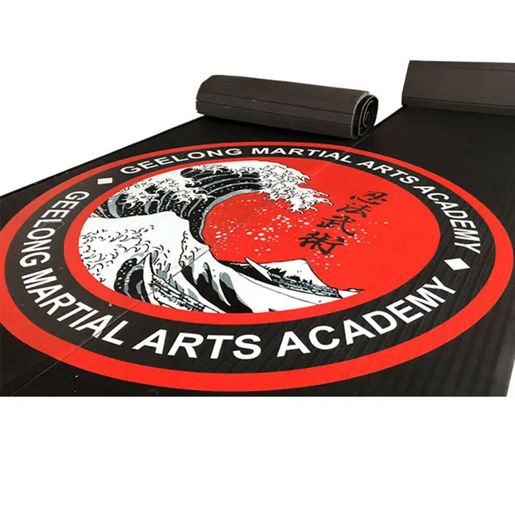 Aji Mma roll-out Cheer Flex Muay Thai tapis roulant, Judo Tatami Fala Pi'Iga Mkeka Wa Mieleka Brytematte tapis de lutte