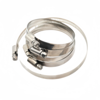 Collier de serrage pour tuyau d'incendie en acier inoxydable de haute qualité, réglable, à installation rapide, grande taille américaine, compatible métrique/pouces