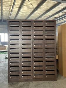 Postal Parcel Delivery Key Lock <strong>Post</strong> Locker Office Letter <strong>Box</strong> Outdoor <strong>Wall</strong> Mounted Steel Mailbox Light Gray Multi Function - Product Image 4