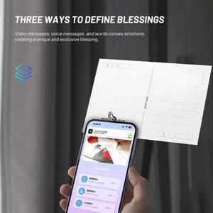 Postal inteligente NFC con mensajes personalizables: Agregue video, voz y texto a sus saludos | Compatible con <span class=keywords><strong>iPhone</strong></span> y Android - Product Image 2