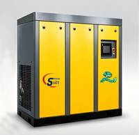 Compresor de Aire de Tornillo Refrigerado por Agua, Sin Aceite, de 300 HP y 220 kW, con Gas Nitrógeno y Accionamiento Directo para la Industria Médica
