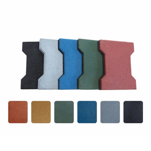 Dalles de sol en caoutchouc colorées en forme d'os pour chien, <span class=keywords><strong>prix</strong></span> d'usine, pour extérieur - Product Image 2