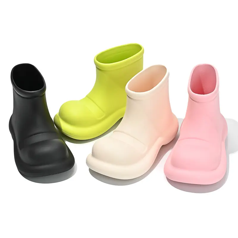 Womens/Ladies/Girls New Fashion Round Big toe Rain ankle boots shoes for women new style