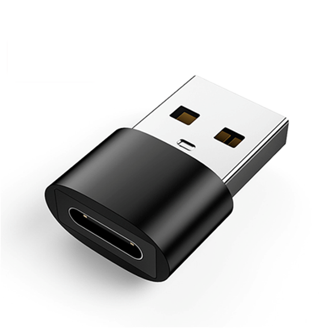 Brand New Tencenta USB-C to USB Adapter Converter Plug-In Type-C Male USB Female Charging Data Transfer DC Output ABS Material