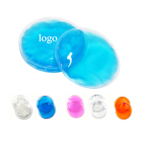 Compresse de gel ronde réutilisable, colorée, pour thérapie chaude et froide, pour la beauté du visage, le soulagement des poches et des gonflements sous les yeux