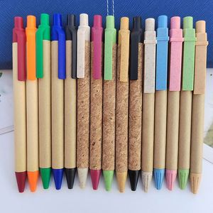 Ys865 Custom Logo Printed Recyclable Kraft Paper Ballpen Corporate Business Activity <b>Gift</b> Cardboard <b>Pen</b> for Promotion - Product Image 2