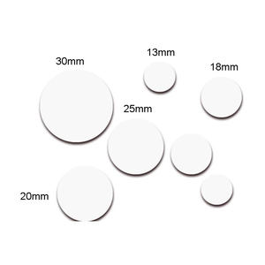 Pada Logam Putaran Label RFID Tag NFC dengan 3mm Lubang Pukulan di Tengah - Product Image 6