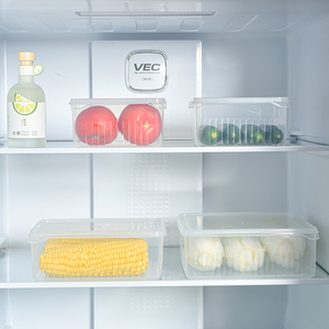 Récipients de stockage de fruits de plateau de vidange amovible à la maison pour plateau de légumes de réfrigérateur avec couvercle - Product Image 2