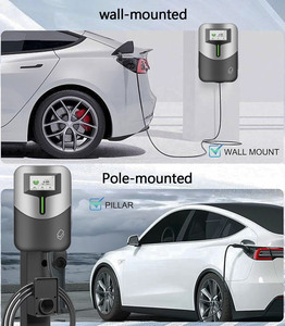 <span class=keywords><strong>Prix</strong></span> d'usine, nouveau chargeur mural EV personnalisé 11KW, type 2, niveau 2, triphasé, 16A, station de charge rapide, IP65, écran 4,3 pouces - Product Image 4