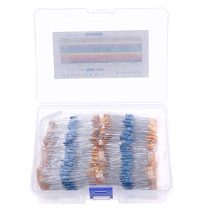 Lorida Encaixotado 1100 Peças 110 Tipos 0.5W Em-linha Resistores 1R-1M 1/2W Metal Film Resistor Kit - Product Image 5