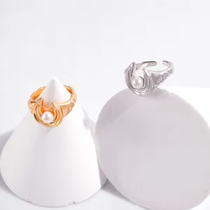 925 кольцо из стерлингового серебра на годовщину помолвки для женщин свадебный подарок starmoon Party Starmoon жемчужное кольцо из стерлингового серебра