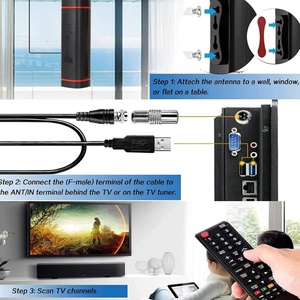 Châu Âu Mỹ dtmb ATSC ngoài trời TV <span class=keywords><strong>Antenna</strong></span> với 5m cáp trong nhà/ngoài trời HDTV VHF kỹ thuật số mặt đất sóng sử dụng - Product Image 5