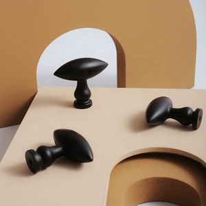 Hot Sale Silver Gold <strong>Black</strong> Brass Cabinet Handle <strong>Knobs</strong> for Drawer <strong>Door</strong> Cupboard Wardrobe Kitchen - Product Image 1