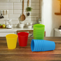 Ensemble de tasses en plastique réutilisables pour enfants, nouveauté, bébés, eau, bière, café, thé, couleurs empilables, 240ml