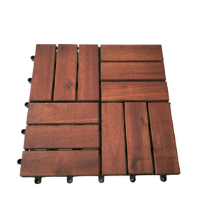 Azulejos europeos de madera de acacia de 300x300mm, baldosas impermeables lisas para interior y exterior, jardín, terraza, aplicación en patio trasero - Product Image 1