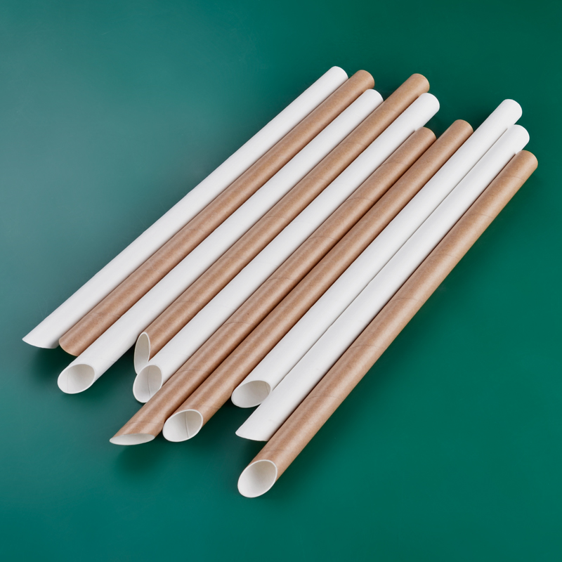 Eco Friendly OEM Biodegradable Disposable Wood Pulp Paper Straws for Soft Drinks Packaging Customizable Size Ruiqilin Brand