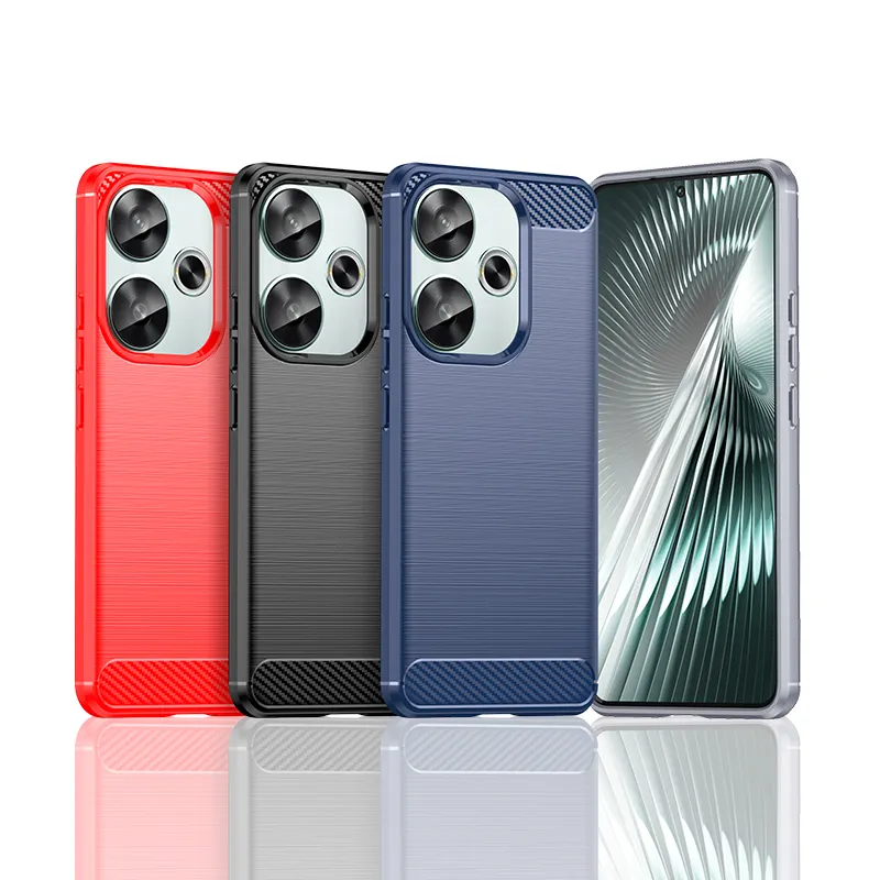 New Soft TPU carbon fiber pattern mobile phone case anti drop back cover For Xiaomi Poco F6/F6Pro/Redmi A3x/Turbo 3/Note 13R