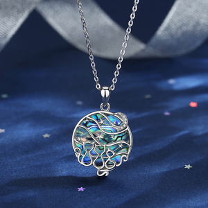 동물 보석 귀여운 두 고양이 디자인 925 스털링 실버 쇄골 펜던트 목걸이 - Product Image 4