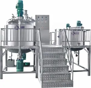 ZT ISO9001 CE 2020 best quality Homogenizing Vacuum Emulsifier cosmetic cream making machine toothpaste production line