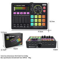 Tarjeta de Sonido YF800 48V Phantom Power 48kHz para Estudio, Monitoreo de Retorno de Audio, Control de FX Personalizados, Kit para Sala de Grabación en Vivo