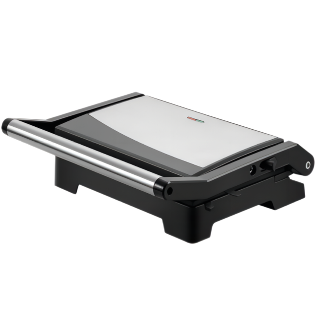 Panini Press Grill and Gourmet Sandwich Maker Non-Stick Coated Plates with Open 180 Degrees to Fit Any Type or Size of Food