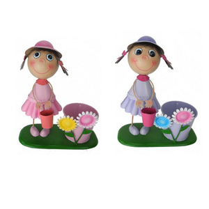 Macetas de Metal de Hierro <span class=keywords><strong>Modernas</strong></span> y Lujosas Hechas a Mano al por Mayor para Niños y Niñas, Decoración de Jardín Interior/Exterior, Ligeras y Duraderas - Product Image 4
