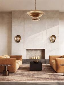 Lámpara de Pared LED Moderna de Mármol Cobre Nube <span class=keywords><strong>Davia</strong></span>, Luz Blanca Cálida, 3 Años de Garantía, para Villa, Hotel, Dormitorio, Sala de Estar - Product Image 3