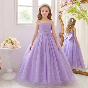Robes <span class=keywords><strong>de</strong></span> soirée élégantes pour princesses Meiqiai, robes violettes pour anniversaire, robes <span class=keywords><strong>de</strong></span> demoiselle d'honneur pour mariage, robes pour enfants et adolescentes ALP6025 - Product Image 1
