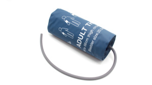 Manguito NIBP reutilizable muslo adulto 46 - 66cm dos tubos PU suave con vejiga Color azul <span class=keywords><strong>BP</strong></span> manguito consumibles médicos - Product Image 6