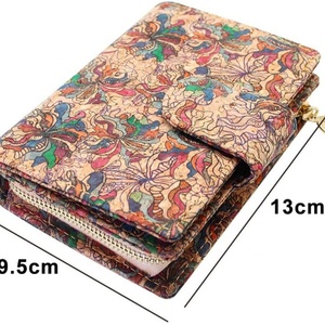 Vegan Women Clutch <b>Wallet</b> Cork Leather <b>Wallets</b> PU Leather Slim RFID Blocking <b>Card</b> <b>Holder</b> <b>Wallet</b> Purse for Women - Product Image 2