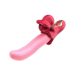 Neuestes Design 3-in-1 Zungen-Stoß-Vibratoren Dildo Sexspielzeug Luststeigernde Werkzeuge Vibrator Erotikspielzeug für Frauen Paarspiele - Product Image 2