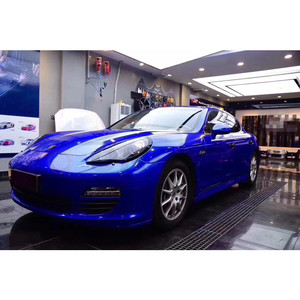 Rollos de Vinilo para Envoltura de Vehículos, 1.52m X 17m, PVC, Cristal, Metalizado, Brillante, para Carrocería, Color Dorado Cromado - Product Image 6